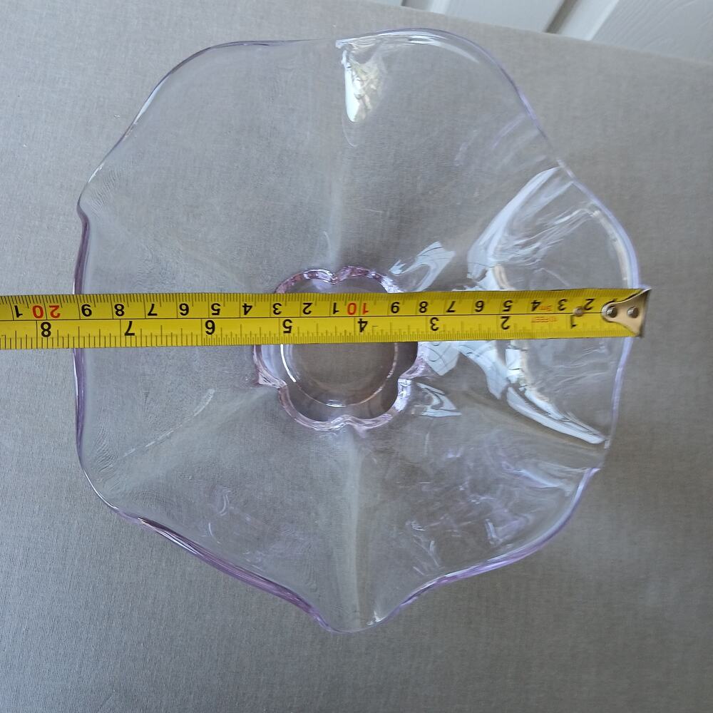 Tiffin Duncan Miller Canterbury Twilight Dawn Alexandrite Art Glass Bowl 9" VTG - Picture 7 of 9